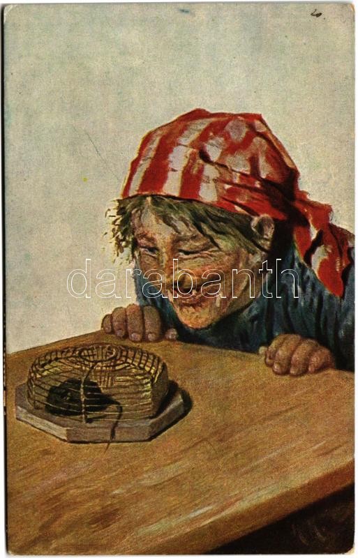 1920 'In der Falle' Meister der Farbe Nr. 859. s: Prof. Herm. Kaulbach (EK)