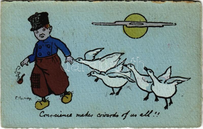 1911 Conscience makes cowards of us all! G.S.B. Serie 163. s: Harvey (EK)