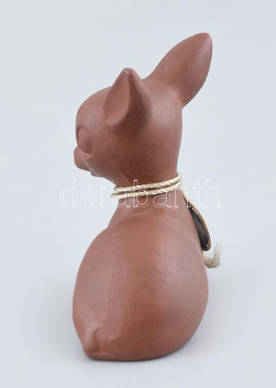 Goebel manufaktúra, Walt Disney limitált kiadású Bambi figura, jelzett, steinzeug, korának megfelelő állapotban, etikettel is jelzett. 1950 körül. m: 4,8 cm - Image 3