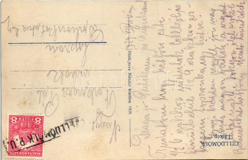 1929 Celldömölk, Fő tér, Bensdorp Caco reklám a falon, Hangya, dohány áruda, Róth Mór, Molnár és Kellen Sándor üzlete. Weinstock E. 335. + 'CELLDÖMÖLK P.U.' - Image 2