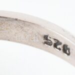 Ezüst(Ag) gyűrű szintetikus rubinnal, jelzett, méret: 56, bruttó: 3,7 g - Image 3