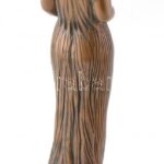 R. Kiss Lenke (1926 - ): Flóra. 1980 körül. Öntött, patinázott bronz, márvány talapzaton. Jelzett M:35cm - Image 4