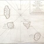 1750 Jacques-Nicolas Bellin (1702-1772): Carte des Isles de Comore, Joanna ou Anjouan, Mohilla ou Moaly et Mayote. Rézmetszet, körülvágott. Komore szigetek térképe. / Copper plate engraving, cut around 26x21,5 cm