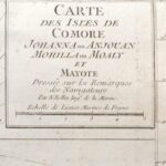 1750 Jacques-Nicolas Bellin (1702-1772): Carte des Isles de Comore, Joanna ou Anjouan, Mohilla ou Moaly et Mayote. Rézmetszet, körülvágott. Komore szigetek térképe. / Copper plate engraving, cut around 26x21,5 cm - Image 2