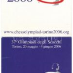 2006 Torino, 37e Olimpiadi degli Scacchi / 37. Sakkolimpia kinyitható képeslapja / 37th Chess Olympics folding postcard