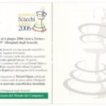 2006 Torino, 37e Olimpiadi degli Scacchi / 37. Sakkolimpia kinyitható képeslapja / 37th Chess Olympics folding postcard - Image 2