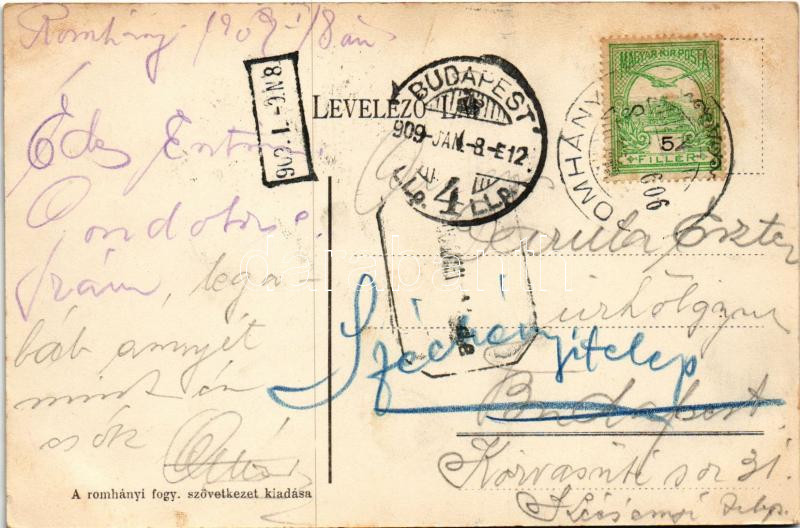 1909 Romhány, Prónay kastély - Image 2