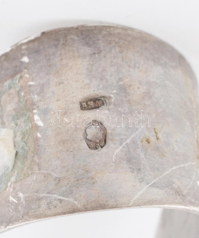 Ezüst (Ag) cukorfogó, jelzett, h: 12 cm, nettó: 38 g - Image 2