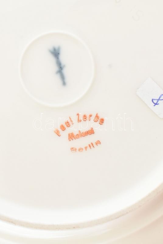 KPM Berlin dísztányér, kopásokkal, jelzett, d: 19,5 cm - Image 2