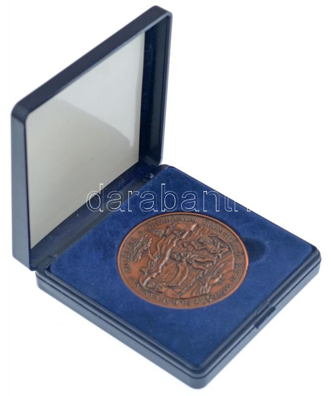 2000. 'Ezer éves a magyar állam / Az 50. Bányásznap emlékére - A Tatabányai Éremgyűjtők 2000. IX. 3.' bronz emlékérem műanyag dísztokban (42,5mm) T:1 - Image 3
