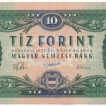 1957. 10Ft 'A 614 055052' T:III szép papír Hungary 1957. 10 Forint 'A 614 055052' C:F fine paper Adamo F4