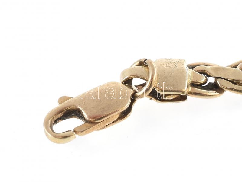 Arany (Au) 14K fonott karkötő,jelzett, h: 21 cm, nettó: 6,4 g - Image 3