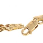 Arany (Au) 14K walles karkötő, jelzett, h: 18,7 cm, nettó: 2,4 g - Image 3