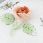 Herendi hecsedli / csipkebogyó mintás bujon / erőleveses csésze, kézzel festett porcelán, jelzett, hibátlan, m: 11 cm - Image 2
