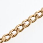 Arany (Au) 14K lapos pancer karkötő, jelzett, h: 19 cm, nettó: 1,9 g - Image 2