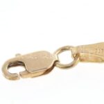 Arany (Au) 14K lapos pancer karkötő, jelzett, h: 19 cm, nettó: 1,9 g - Image 3