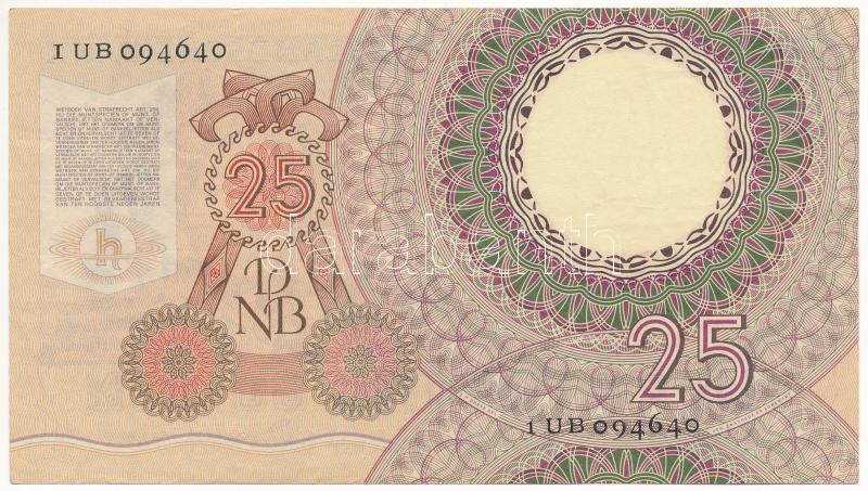 Hollandia 1955. 25G 'I UB 094640' T:III szép papír Netherlands 1955. 25 Gulden 'I UB 094640' C:F fine paper Krause P#87 - Image 2