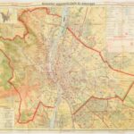 1926 Budapest székesfőváros térképe 86x80 cm szakadásokkal, rajta a rendőr őrszobák kapitányságok helyszíneivel