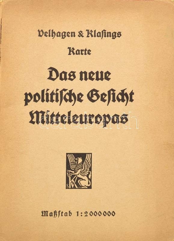 Velhagen & Klasings Das neue politische Geschicht Mitteleuropas. 100x90 cm Borítóval - Image 2