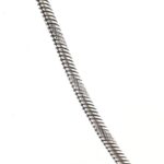 Ezüst(Ag) mintás kígyó nyaklánc, jelzett, h: 44,5 cm, nettó: 7,2 g - Image 2