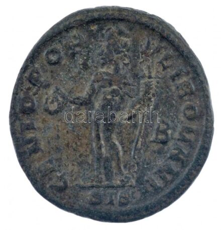 Római Birodalom / Siscia / Maximianus 299. Follis bronz (8,30g) T:2- Roman Empire / Siscia / Maximianus 299. Follis bronze 'IMP MAXIMIANVS P F AVG / GENIO POPVLI ROMANI - SIS' (8,30g) C:VF RIC VI 108b