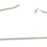Ezüst(Ag) lapos kígyó nyaklánc, jelzett, h: 48,5 cm, nettó: 6,5 g