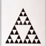 Nem's Judit (Nemes Judith, 1948-): Triangles, 2019. Akril, papír, számozott (E 1/1). Plexiüvegezett keretben. 27,5x32 cm. Egyedi, gyűjtői darab! / Nem's Judit (Nemes Judith, 1948-): Triangles. Acrylic on paper. Signed, numbered (E 1/1).