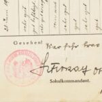 1917 a kismartoni cs. és kir. katonai főreáliskola bizonyítványa August Endrődi részére - Image 2