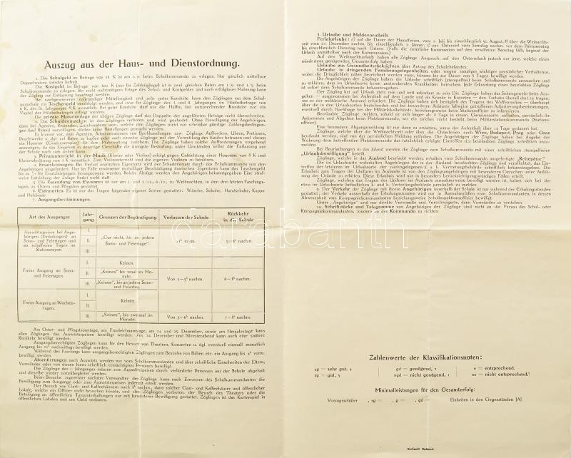 1917 a kismartoni cs. és kir. katonai főreáliskola bizonyítványa August Endrődi részére - Image 4