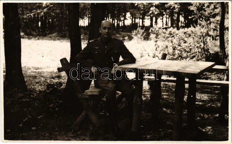 1942 Nagy István magyar katonai repülős tiszt / Hungarian WWII military pilot. photo (non PC)