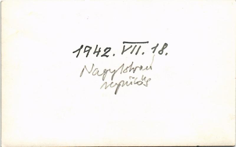 1942 Nagy István magyar katonai repülős tiszt / Hungarian WWII military pilot. photo (non PC) - Image 2