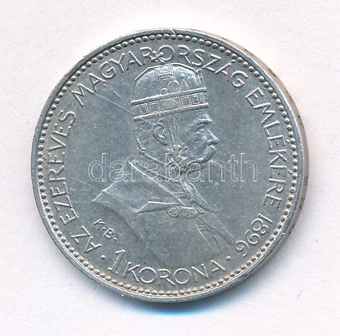 1896KB 1K Ag 'Millenium' T:1-,2 Adamo K5.2