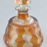 4 személyes Art Deco likőrös készlet, kis lepattanásokkal. - Image 3
