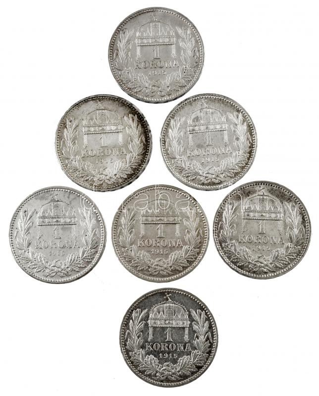 1915KB 1K Ag 'Ferenc József' (7x) T:1- Adamo K5.1