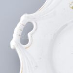12 személyes süteményes készlet, matricás porcelán, kopott, jelzés nélkül. - Image 3