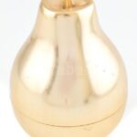 Fém körte alakú likőrös készlet, kopott, m: 18 cm