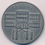 Kutas László (1936-) 2008. '200 éves a magyar erdészeti felsőoktatás / 1808-2008' Zn emlékérem (43mm) T:2