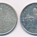 1993. 200Ft Ag 'MNB' (2x) T:1-,2 patina Adamo F13 - Image 2