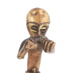 Afrikai antik bronz miniatűr, m: 6 cm - Image 3