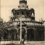 Buziásfürdő, Baile Buzias; Pavilon vendéglő, étterem. Huzly István kiadása / Pavillon Restaurant / pavilion restaurant, inn (szakadás / tear)