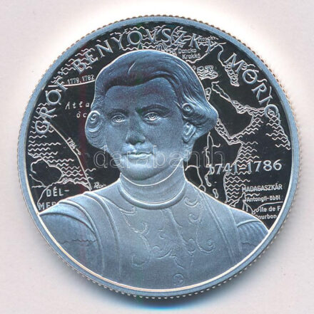 2021. 10.000Ft Ag 'Benyovszky Móric' kapszulában, tanúsítvánnyal T:PP