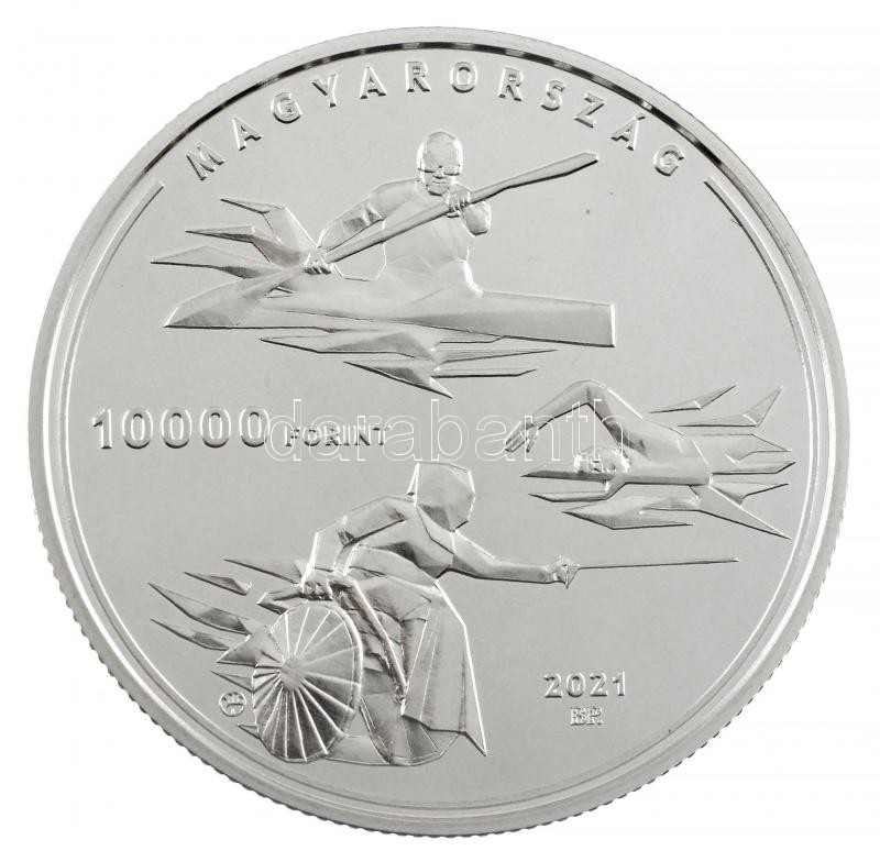 2021. 10.000Ft Ag 'Magyar Olimpiai és Paralimpiai Csapat Tokyo 2020' tanúsítvánnyal T:PP