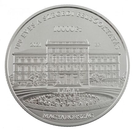 2021. 10.000Ft Ag 'Szegedi Tudományegyetem' tanúsítvánnyal T:PP