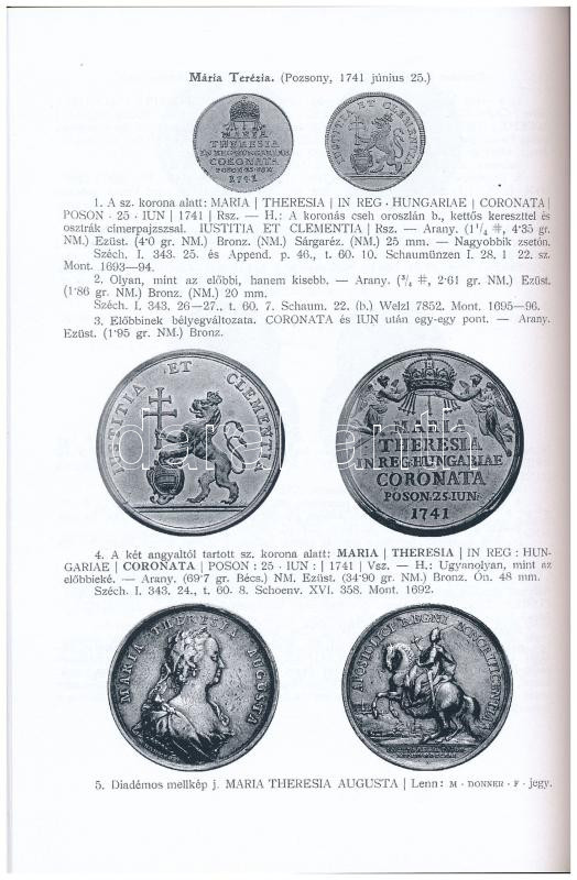 Dr. Gohl Ödön: A magyar királyok koronázási érmei éremképekkel kiegészítve. H.n. 1917. Modern reprint kiadás / modern reprint edition - Image 2