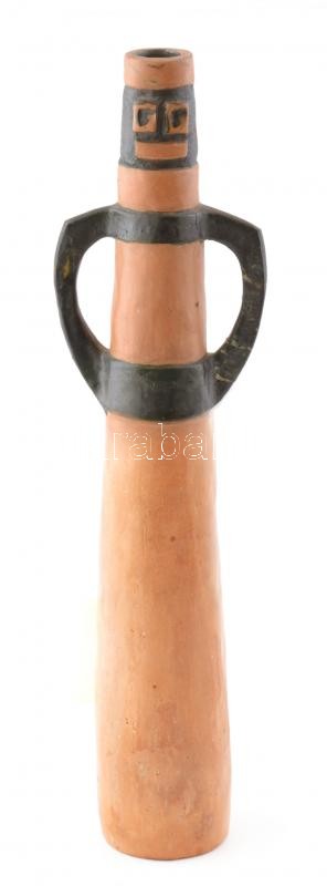 GI jelzéssel: Figurális váza, ragasztott, m: 38 cm