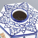 Habán múzeumi másolat edény. Kézzel festett, jelzett, hibátlan. 26 cm - Image 2