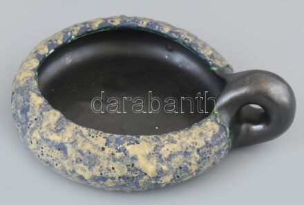 Bodrogkeresztúri füles tálka, jelzett, hibátlan, d: 18 cm