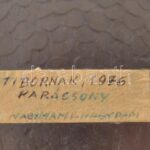 Retró lovas fali dísztál, réz, jelzés nélkül, hibátlan, d: 21,5 cm - Image 3