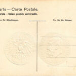 5 Márka - Német pénzérme és bélyegek. Dombornyomott / Fünf Mark - German coins and stamps. No. 42. Art Nouveau, embossed litho - Image 2