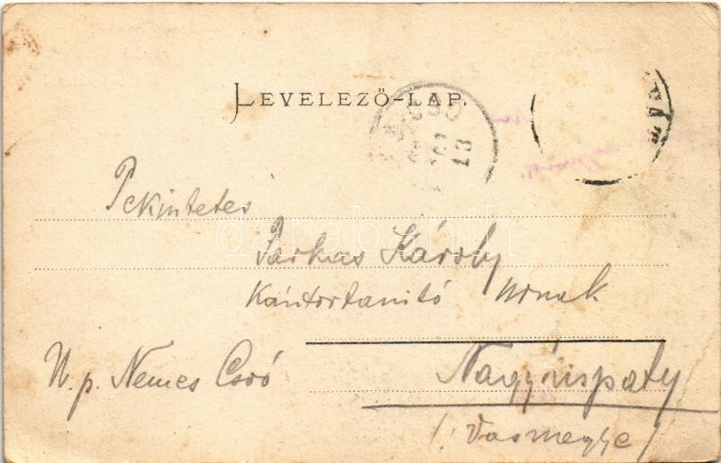1905 Zalaapáti, Zala-Apáti templom és rendház. Mérei Ignác kiadása (EB) - Image 2